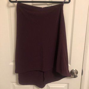BCBG Paris Dark Purple Midi Skirt